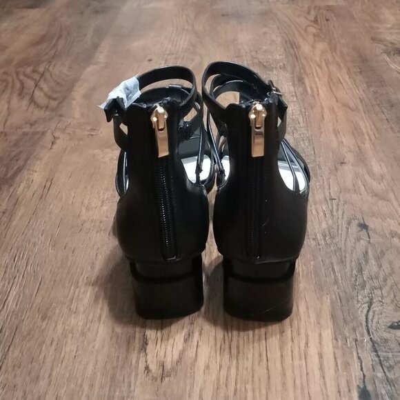 NEW Franco Sarto Women's Korie Strappy Gladiator Heeled Sandal Black Size 10M - Picture 4 of 9